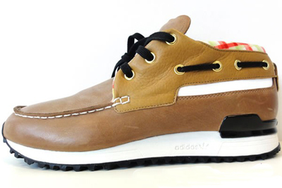 高端定位 adidas本色油皮格紋帆船鞋 經典與品質的完美融合